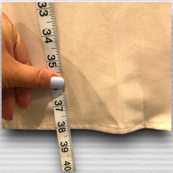 Joan Vass cream button down tunic with high slit - Picture 5 of 12